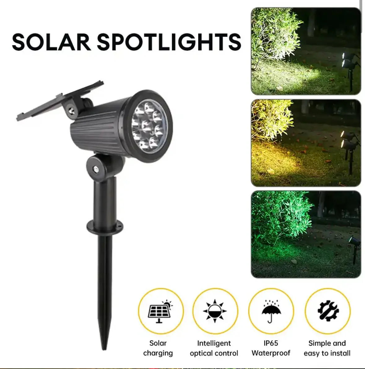 Projecteur solaire jardin N7