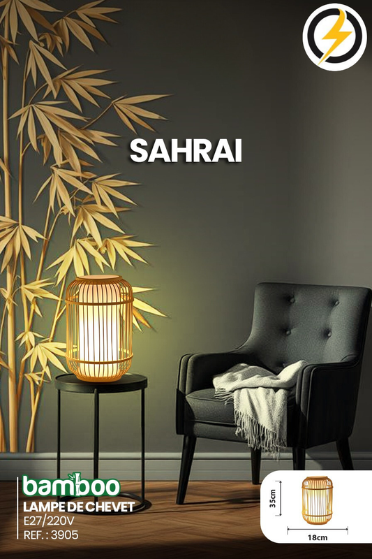 Lampe de Chevet en Bambou Sahrai